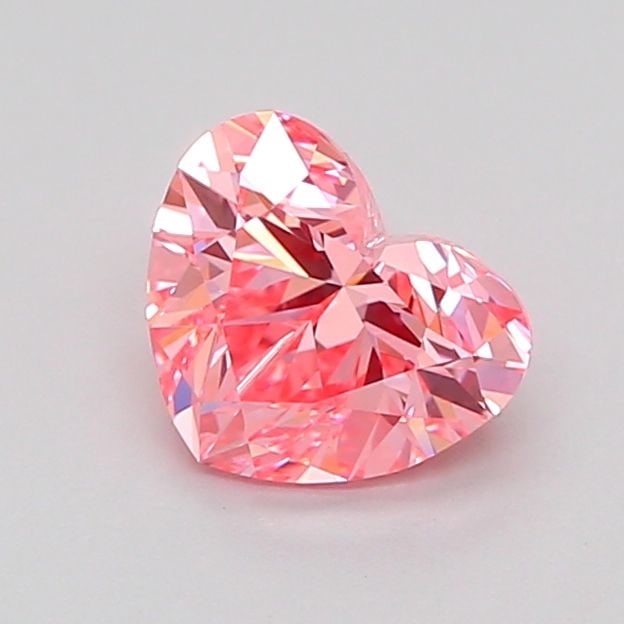 Loose Diamond - HEART 1.0ct Fancy Vivid Pink VVS2: Loose Diamond - HEART 1.0ct Fancy Vivid Pink VVS2 Source: This is a real non-mined Diamond that has been grown in a lab Shape: HEART Carats: 1.0 Color: Fancy Vivid Pink Certification: IGI Video:
