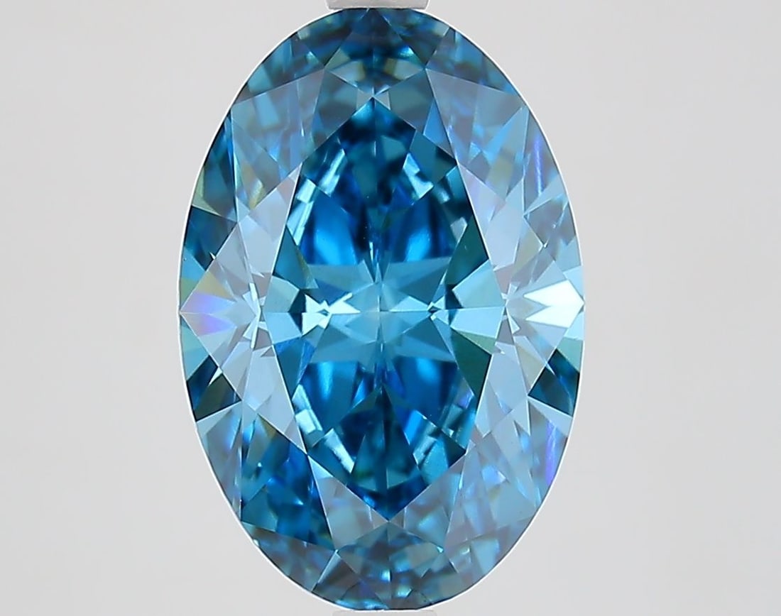 Loose Diamond - OVAL 3.72ct Fancy Vivid Blue VVS2: Loose Diamond - OVAL 3.72ct Fancy Vivid Blue VVS2 Source: This is a real non-mined Diamond that has been grown in a lab Shape: OVAL Carats: 3.72 Color: Fancy Vivid Blue Certification: IGI Video:
