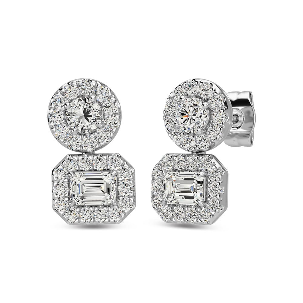 14K White Gold Diamond 3/4 Ct.Tw Fashion Earrings: 14K White Gold Diamond 3/4 Ct.Tw Fashion Earrings 14k White Gold Stone Color: G-h Stone Clarity: Si This item may take 2-5 weeks for shipping. The Diamond Depot Guarantee: All items in this auction ar