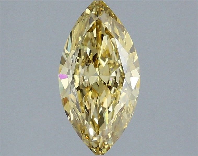 Loose Diamond - MARQUISE 1.14ct Fancy Intense Yellow VVS2: Loose Diamond - MARQUISE 1.14ct Fancy Intense Yellow VVS2 Source: This is a real non-mined Diamond that has been grown in a lab Shape: MARQUISE Carats: 1.14 Color: Fancy Intense Yellow Certification: