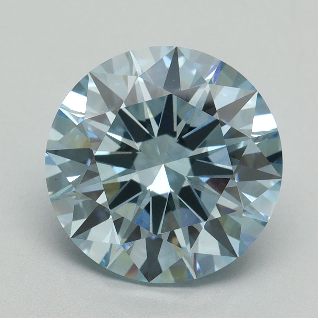 Ideal Loose Diamond - ROUND 4.03ct Fancy Intense Blue VS1 (1 of 1)
