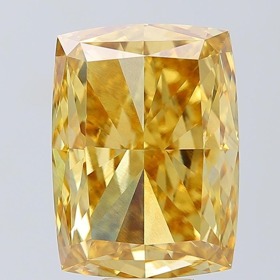 Loose Diamond - CUSHION MODIFIED 11.09ct Fancy Vivid Yellow VS1: Loose Diamond - CUSHION MODIFIED 11.09ct Fancy Vivid Yellow VS1 Source: This is a real non-mined Diamond that has been grown in a lab Shape: CUSHION MODIFIED Carats: 11.09 Color: Fancy Vivid Yellow Ce