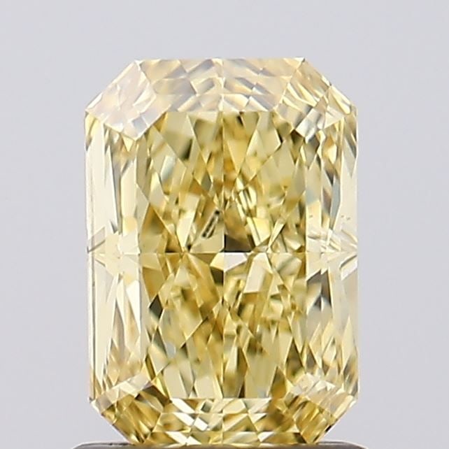 Loose Diamond - RADIANT 1.13ct Fancy Intense Yellow VS2: Loose Diamond - RADIANT 1.13ct Fancy Intense Yellow VS2 Source: This is a real non-mined Diamond that has been grown in a lab Shape: RADIANT Carats: 1.13 Color: Fancy Intense Yellow Certification: IGI
