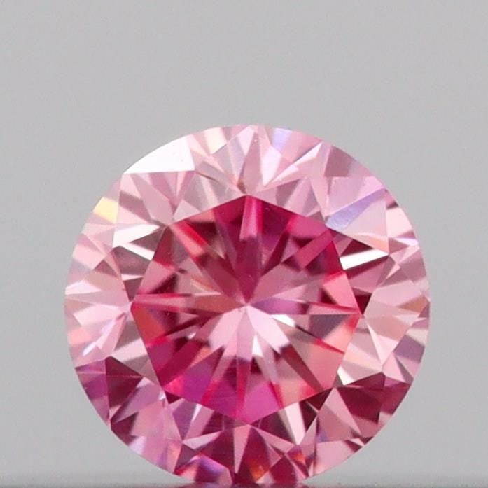 Loose Diamond - ROUND 0.11ct Fancy Vivid Pink VVS2: Loose Diamond - ROUND 0.11ct Fancy Vivid Pink VVS2 Source: This is a real non-mined Diamond that has been grown in a lab Shape: ROUND Carats: 0.11 Color: Fancy Vivid Pink Certification: IGI Video: