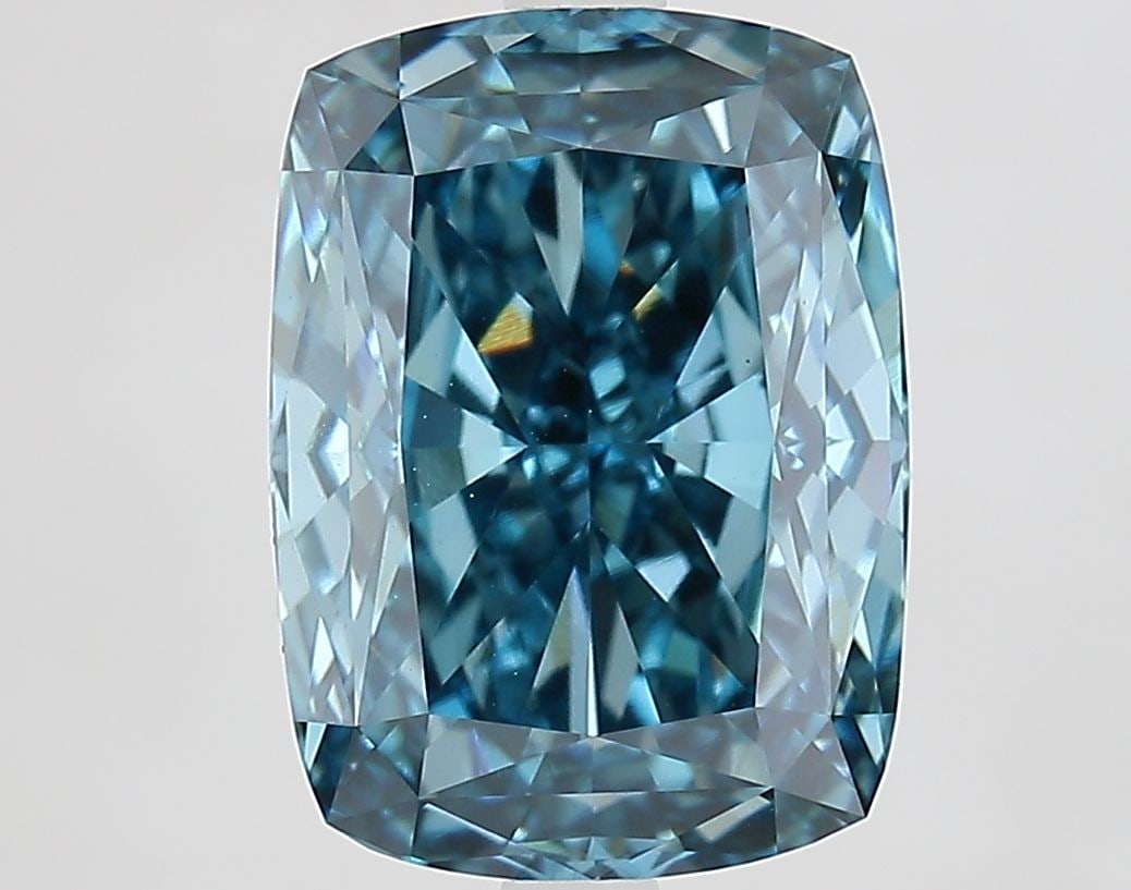 Loose Diamond - CUSHION MODIFIED 5.68ct Fancy Vivid Blue VS1: Loose Diamond - CUSHION MODIFIED 5.68ct Fancy Vivid Blue VS1 Source: This is a real non-mined Diamond that has been grown in a lab Shape: CUSHION MODIFIED Carats: 5.68 Color: Fancy Vivid Blue Certific