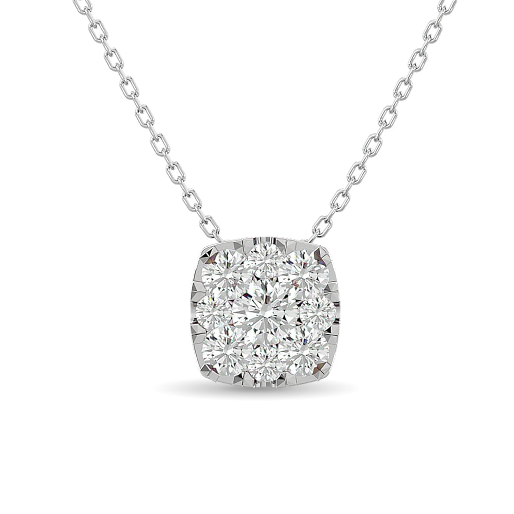 Diamond 1/4 Ct.Tw. Fashion Pendant in 14K White Gold (1 of 4)