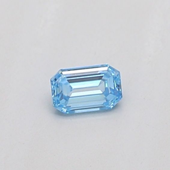 Loose Diamond - EMERALD 0.16ct Fancy Vivid Blue VS1: Loose Diamond - EMERALD 0.16ct Fancy Vivid Blue VS1 Source: This is a real non-mined Diamond that has been grown in a lab Shape: EMERALD Carats: 0.16 Color: Fancy Vivid Blue Certification: IGI The Dia