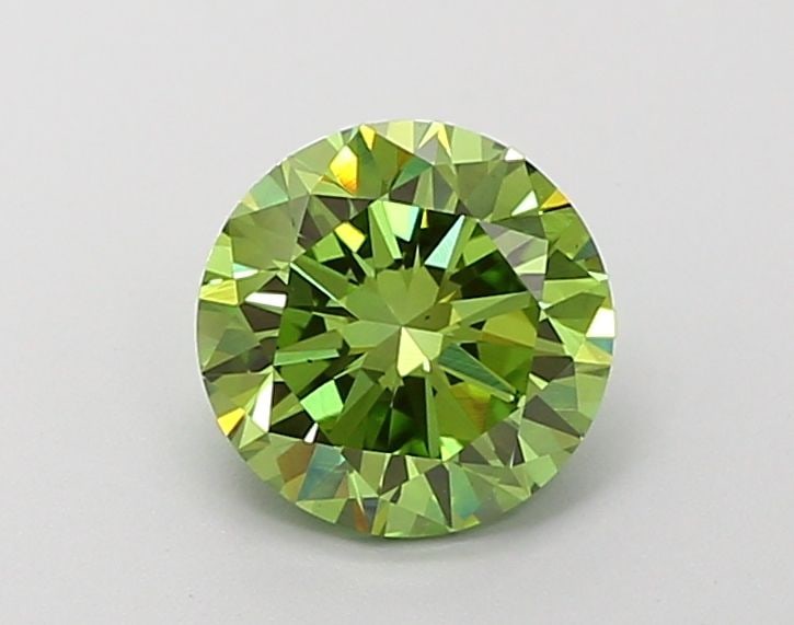Loose Diamond - ROUND 1.45ct Fancy Vivid Green VS1: Loose Diamond - ROUND 1.45ct Fancy Vivid Green VS1 Source: This is a real non-mined Diamond that has been grown in a lab Shape: ROUND Carats: 1.45 Color: Fancy Vivid Green Certification: IGI Video: