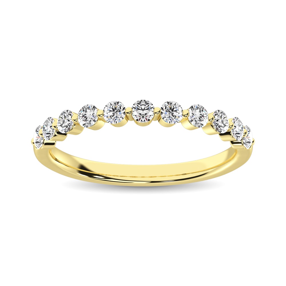 Diamond 1 Ct.Tw. Stack Band in 14K Yellow Gold: Diamond 1 Ct.Tw. Stack Band in 14K Yellow Gold 14k Yellow Gold Stone Color: G-h Stone Clarity: I1 This item may take 2-5 weeks for shipping. The Diamond Depot Guarantee: All items in this auction are