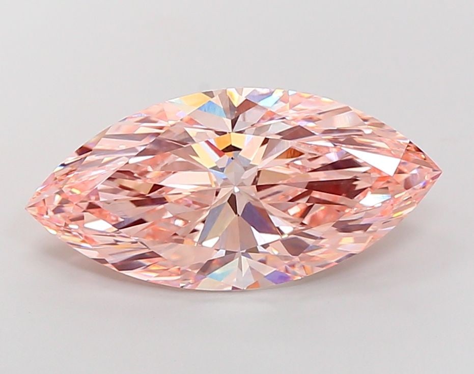 Loose Diamond - MARQUISE 10.02ct Fancy Intense Pink VVS2: Loose Diamond - MARQUISE 10.02ct Fancy Intense Pink VVS2 Source: This is a real non-mined Diamond that has been grown in a lab Shape: MARQUISE Carats: 10.02 Color: Fancy Intense Pink Certification: IG