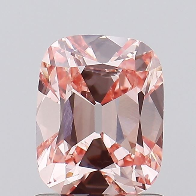 Loose Diamond - CUSHION BRILLIANT 1.1ct Fancy Pink VS2: Loose Diamond - CUSHION BRILLIANT 1.1ct Fancy Pink VS2 Source: This is a real non-mined Diamond that has been grown in a lab Shape: CUSHION BRILLIANT Carats: 1.1 Color: Fancy Pink Certification: IGI V