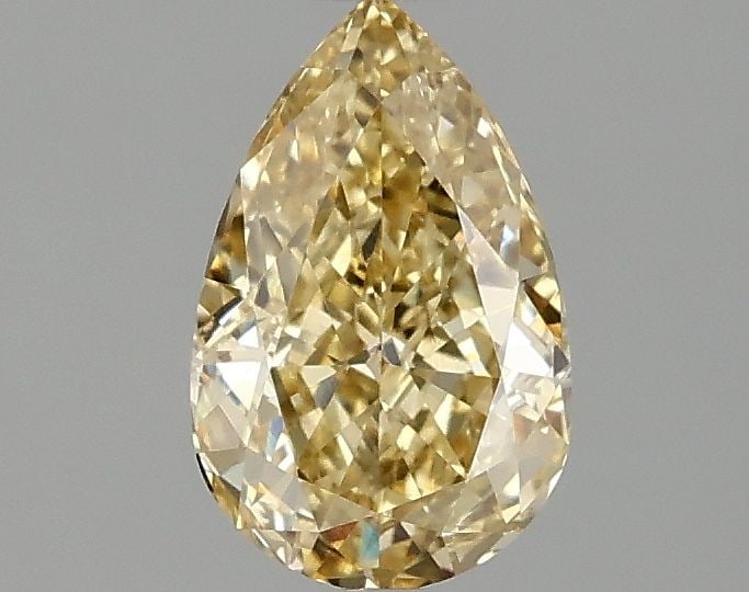 Loose Diamond - PEAR 1.01ct Fancy Intense Yellow VS2: Loose Diamond - PEAR 1.01ct Fancy Intense Yellow VS2 Source: This is a real non-mined Diamond that has been grown in a lab Shape: PEAR Carats: 1.01 Color: Fancy Intense Yellow Certification: IGI Video