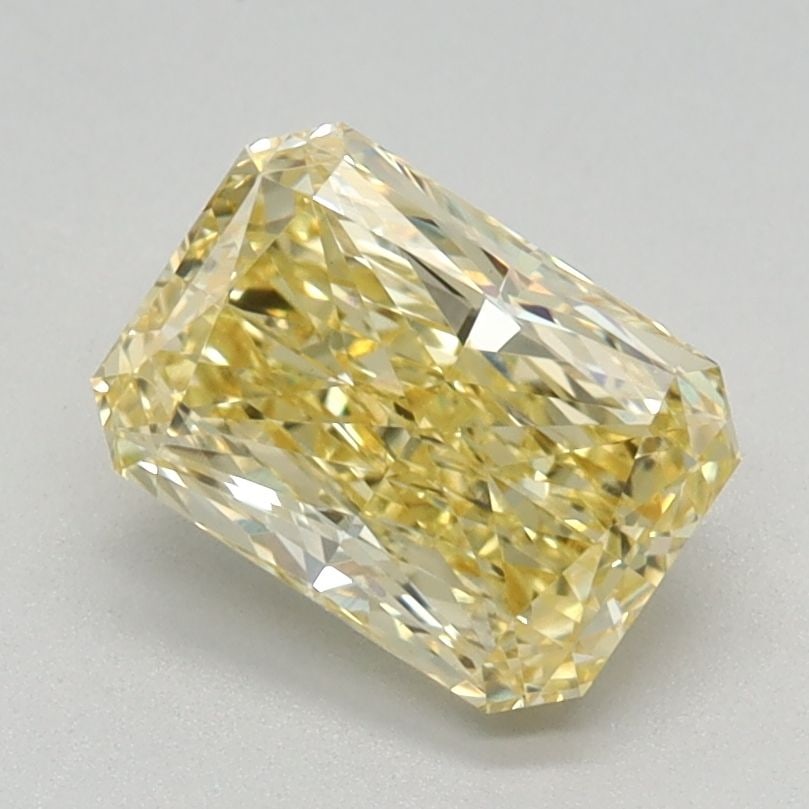 Loose Diamond - RADIANT 1.16ct Fancy Intense Yellow VVS2: Loose Diamond - RADIANT 1.16ct Fancy Intense Yellow VVS2 Source: This is a real non-mined Diamond that has been grown in a lab Shape: RADIANT Carats: 1.16 Color: Fancy Intense Yellow Certification: IG