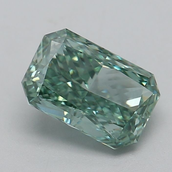 Loose Diamond - RADIANT 1.01ct Fancy Vivid Green VS1: Loose Diamond - RADIANT 1.01ct Fancy Vivid Green VS1 Source: This is a real non-mined Diamond that has been grown in a lab Shape: RADIANT Carats: 1.01 Color: Fancy Vivid Green Certification: IGI Video