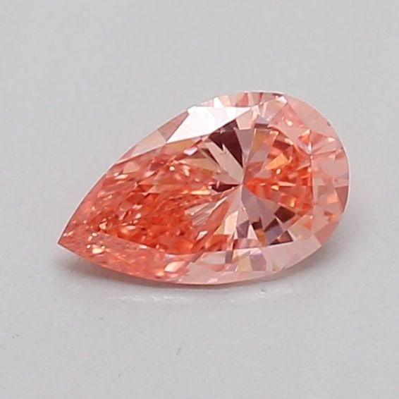 Loose Diamond - PEAR 0.22ct Fancy Vivid Orangey Pink SI1: Loose Diamond - PEAR 0.22ct Fancy Vivid Orangey Pink SI1 Source: This is a real non-mined Diamond that has been grown in a lab Shape: PEAR Carats: 0.22 Color: Fancy Vivid Orangey Pink Certification: I