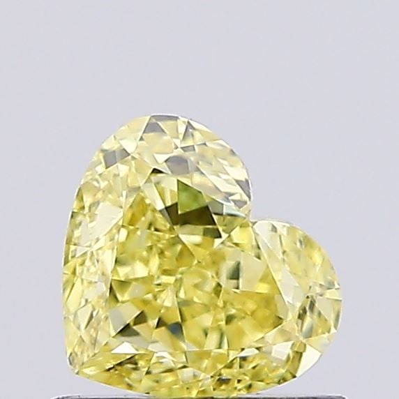 Loose Diamond - HEART 0.61ct Fancy Intense Yellow VS1: Loose Diamond - HEART 0.61ct Fancy Intense Yellow VS1 Source: This is a real non-mined Diamond that has been grown in a lab Shape: HEART Carats: 0.61 Color: Fancy Intense Yellow Certification: NONE Vi