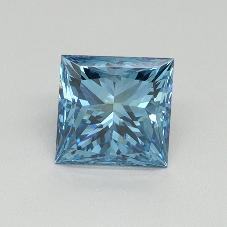 Loose Diamond - PRINCESS 1.02ct Fancy Vivid Blue VS1: Loose Diamond - PRINCESS 1.02ct Fancy Vivid Blue VS1 Source: This is a real non-mined Diamond that has been grown in a lab Shape: PRINCESS Carats: 1.02 Color: Fancy Vivid Blue Certification: IGI