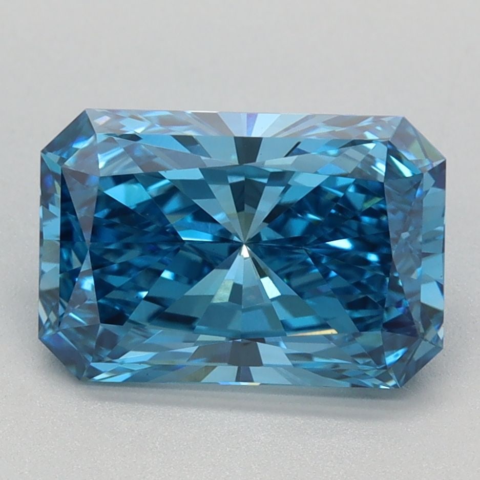 Loose Diamond - RADIANT 2.05ct Fancy Vivid Blue VS1: Loose Diamond - RADIANT 2.05ct Fancy Vivid Blue VS1 Source: This is a real non-mined Diamond that has been grown in a lab Shape: RADIANT Carats: 2.05 Color: Fancy Vivid Blue Certification: IGI