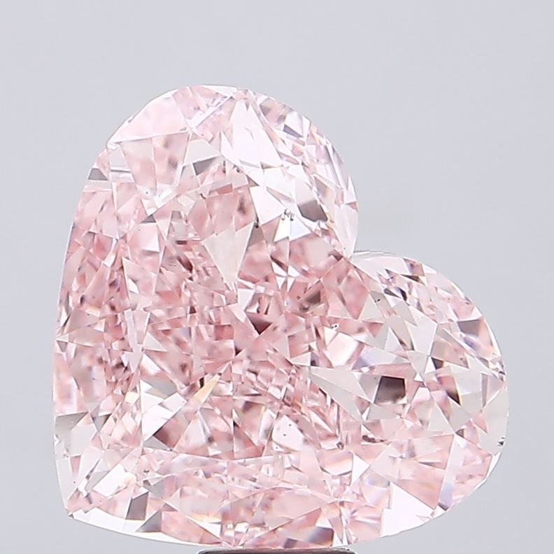Loose Diamond - HEART 21.7ct Fancy Vivid Pink VS2: Loose Diamond - HEART 21.7ct Fancy Vivid Pink VS2 Source: This is a real non-mined Diamond that has been grown in a lab Shape: HEART Carats: 21.7 Color: Fancy Vivid Pink Certification: IGI Video: