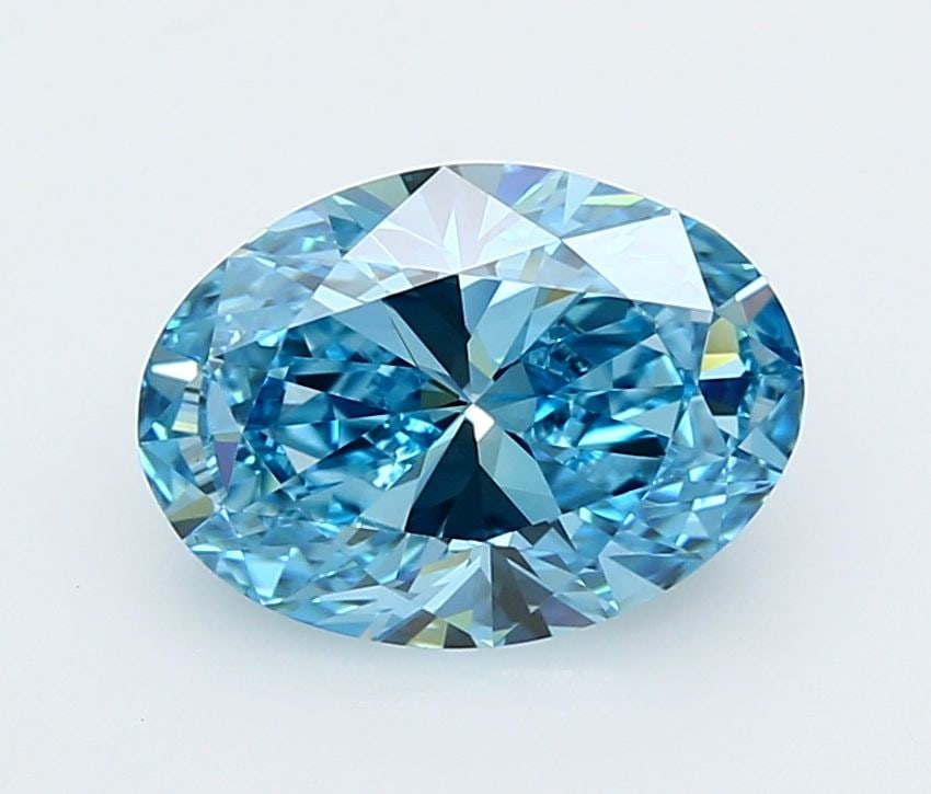 Loose Diamond - OVAL 3.0ct Fancy Vivid Blue VVS2: Loose Diamond - OVAL 3.0ct Fancy Vivid Blue VVS2 Source: This is a real non-mined Diamond that has been grown in a lab Shape: OVAL Carats: 3.0 Color: Fancy Vivid Blue Certification: IGI Video: