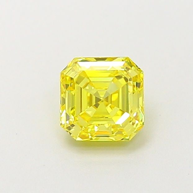 Loose Diamond - ASSCHER 0.55ct Fancy Vivid Yellow VS1 (1 of 1)