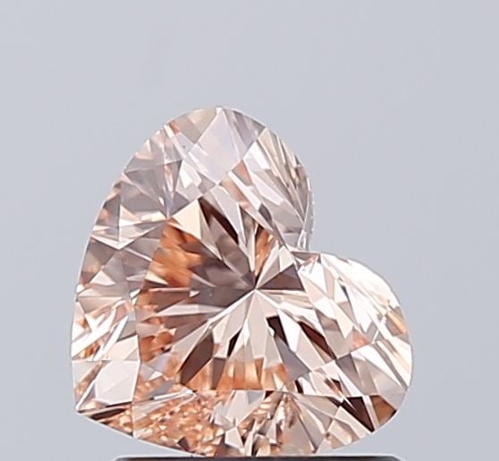Loose Diamond - HEART 1.03ct Fancy Orange VS1: Loose Diamond - HEART 1.03ct Fancy Orange VS1 Source: This is a real non-mined Diamond that has been grown in a lab Shape: HEART Carats: 1.03 Color: Fancy Orange Certification: IGI Video: