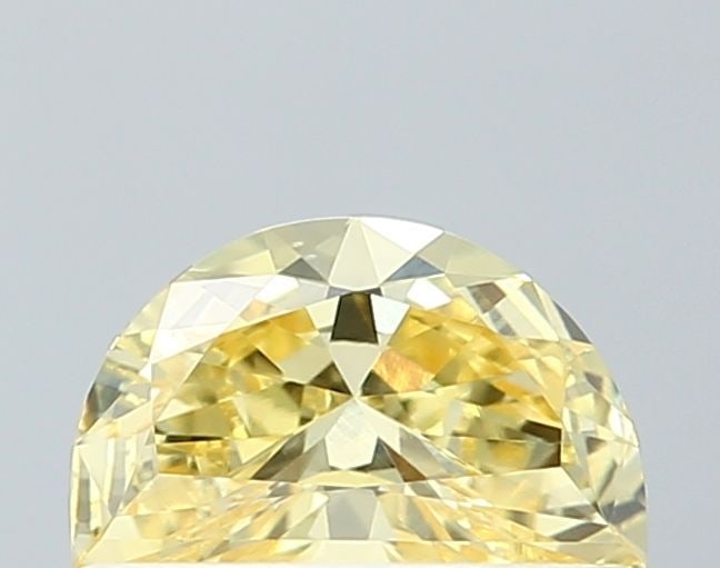 Loose Diamond - HALF MOON 0.36ct Fancy Intense Yellow VS2: Loose Diamond - HALF MOON 0.36ct Fancy Intense Yellow VS2 Source: This is a real non-mined Diamond that has been grown in a lab Shape: HALF MOON Carats: 0.36 Color: Fancy Intense Yellow Certification: