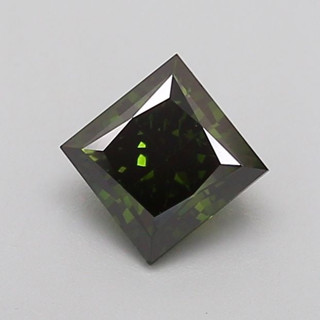 Loose Diamond - PRINCESS 1.06ct Fancy Deep Green SI1: Loose Diamond - PRINCESS 1.06ct Fancy Deep Green SI1 Source: This is a real non-mined Diamond that has been grown in a lab Shape: PRINCESS Carats: 1.06 Color: Fancy Deep Green Certification: IGI Video