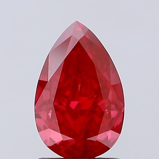 Loose Diamond - PEAR 1.61ct Fancy Vivid Red VVS2 (1 of 1)