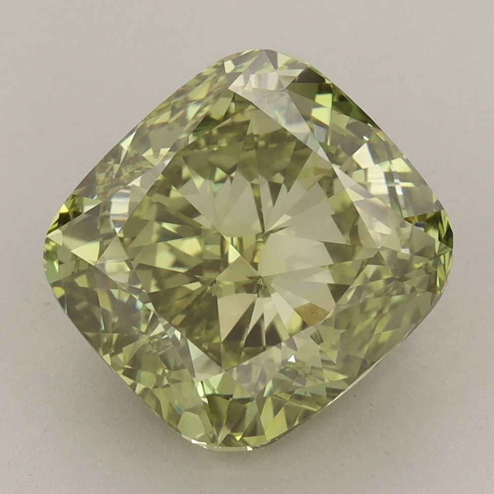 Loose Diamond - CUSHION MODIFIED 4.78ct Fancy Vivid Green VS1: Loose Diamond - CUSHION MODIFIED 4.78ct Fancy Vivid Green VS1 Source: This is a real non-mined Diamond that has been grown in a lab Shape: CUSHION MODIFIED Carats: 4.78 Color: Fancy Vivid Green Certif