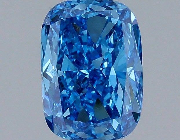 Loose Diamond - CUSHION MODIFIED 1.0ct Fancy Vivid Blue VS1: Loose Diamond - CUSHION MODIFIED 1.0ct Fancy Vivid Blue VS1 Source: This is a real non-mined Diamond that has been grown in a lab Shape: CUSHION MODIFIED Carats: 1.0 Color: Fancy Vivid Blue Certificat