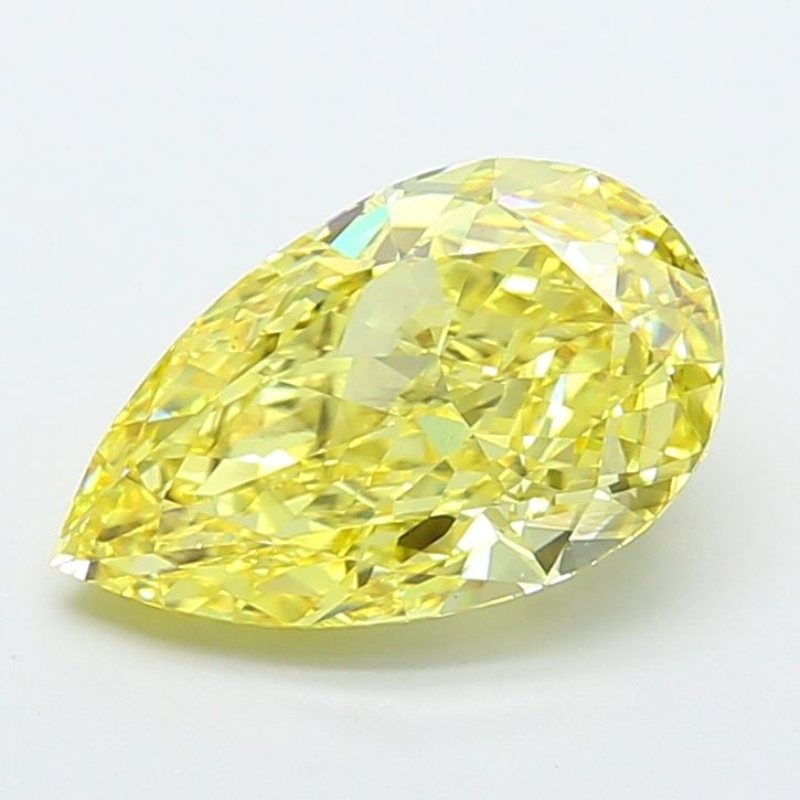 Loose Diamond - PEAR 4.03ct Fancy Intense Yellow VS2: Loose Diamond - PEAR 4.03ct Fancy Intense Yellow VS2 Source: This is a real non-mined Diamond that has been grown in a lab Shape: PEAR Carats: 4.03 Color: Fancy Intense Yellow Certification: IGI Video