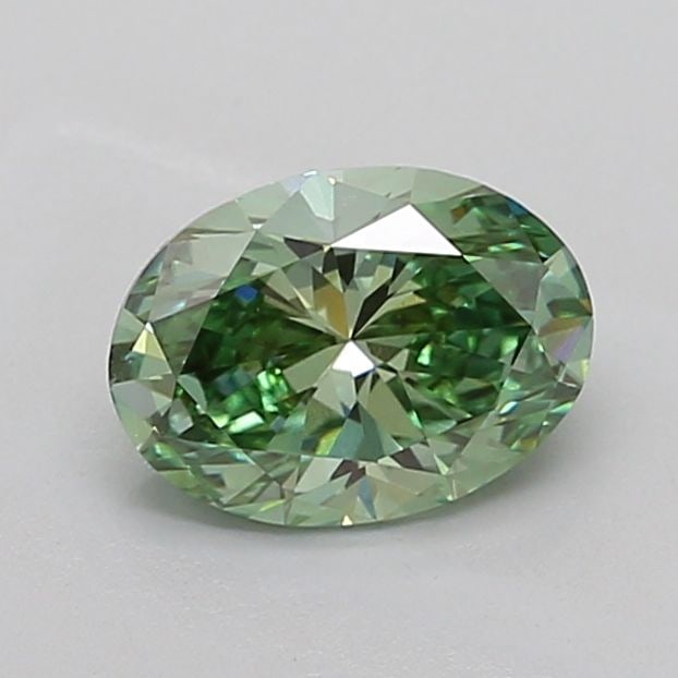 Loose Diamond - OVAL 1.53ct Fancy Vivid Green VS1: Loose Diamond - OVAL 1.53ct Fancy Vivid Green VS1 Source: This is a real non-mined Diamond that has been grown in a lab Shape: OVAL Carats: 1.53 Color: Fancy Vivid Green Certification: IGI Video: