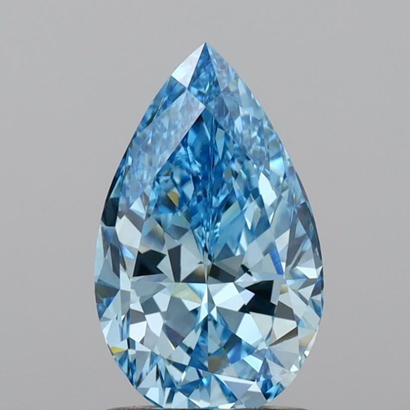 Loose Diamond - PEAR 1.5ct Fancy Vivid Blue VS1: Loose Diamond - PEAR 1.5ct Fancy Vivid Blue VS1 Source: This is a real non-mined Diamond that has been grown in a lab Shape: PEAR Carats: 1.5 Color: Fancy Vivid Blue Certification: IGI Video: