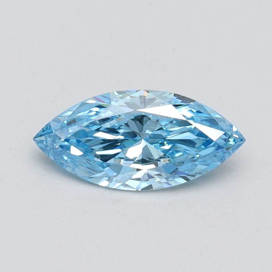 Loose Diamond - MARQUISE 0.7ct Fancy Vivid Blue VS2: Loose Diamond - MARQUISE 0.7ct Fancy Vivid Blue VS2 Source: This is a real non-mined Diamond that has been grown in a lab Shape: MARQUISE Carats: 0.7 Color: Fancy Vivid Blue Certification: IGI Video: