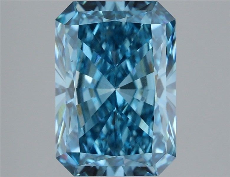 Loose Diamond - RADIANT 3.07ct Fancy Vivid Blue VS1: Loose Diamond - RADIANT 3.07ct Fancy Vivid Blue VS1 Source: This is a real non-mined Diamond that has been grown in a lab Shape: RADIANT Carats: 3.07 Color: Fancy Vivid Blue Certification: IGI Video: