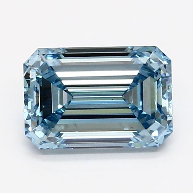 Loose Diamond - EMERALD 1.82ct Fancy Intense Blue VS1: Loose Diamond - EMERALD 1.82ct Fancy Intense Blue VS1 Source: This is a real non-mined Diamond that has been grown in a lab Shape: EMERALD Carats: 1.82 Color: Fancy Intense Blue Certification: IGI Vid