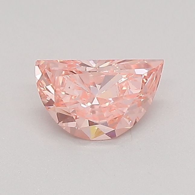 Loose Diamond - HALF MOON 0.37ct Fancy Vivid Pink VS1: Loose Diamond - HALF MOON 0.37ct Fancy Vivid Pink VS1 Source: This is a real non-mined Diamond that has been grown in a lab Shape: HALF MOON Carats: 0.37 Color: Fancy Vivid Pink Certification: IGI Vid