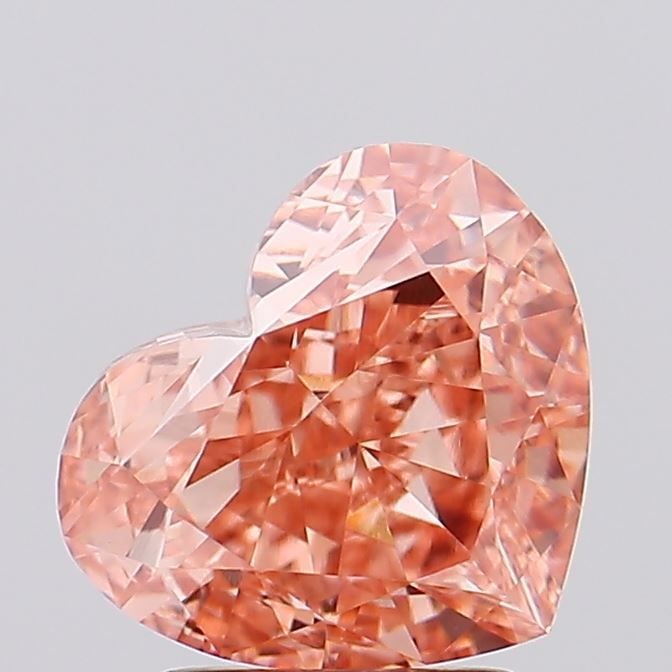 Loose Diamond - HEART 3.04ct Fancy Intense Brown Pink VVS2: Loose Diamond - HEART 3.04ct Fancy Intense Brown Pink VVS2 Source: This is a real non-mined Diamond that has been grown in a lab Shape: HEART Carats: 3.04 Color: Fancy Intense Brown Pink Certification