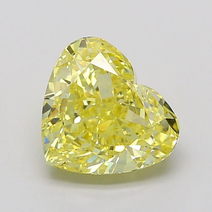 Loose Diamond - HEART 3.01ct Fancy Intense Yellow VS1: Loose Diamond - HEART 3.01ct Fancy Intense Yellow VS1 Source: This is a real non-mined Diamond that has been grown in a lab Shape: HEART Carats: 3.01 Color: Fancy Intense Yellow Certification: IGI Vid