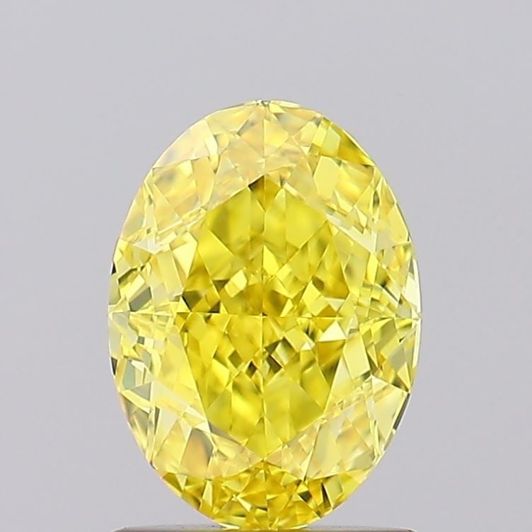 Loose Diamond - OVAL 1.32ct Fancy Intense Yellow VVS1: Loose Diamond - OVAL 1.32ct Fancy Intense Yellow VVS1 Source: This is a real non-mined Diamond that has been grown in a lab Shape: OVAL Carats: 1.32 Color: Fancy Intense Yellow Certification: IGI Vide