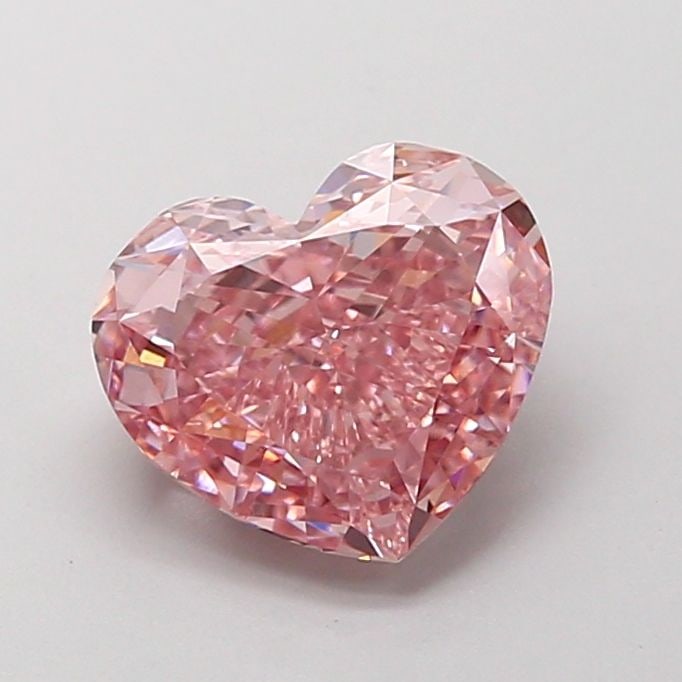 Loose Diamond - HEART 2.51ct Fancy Vivid Pink VS1: Loose Diamond - HEART 2.51ct Fancy Vivid Pink VS1 Source: This is a real non-mined Diamond that has been grown in a lab Shape: HEART Carats: 2.51 Color: Fancy Vivid Pink Certification: IGI Video: