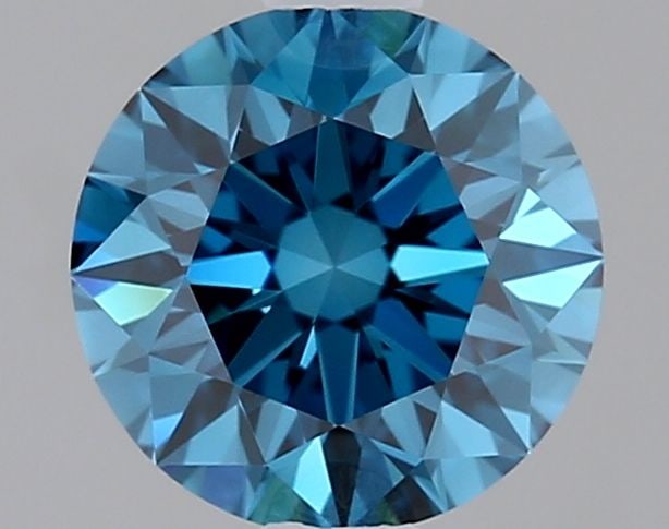 Loose Diamond - ROUND 1.03ct Fancy Vivid Blue VVS2: Loose Diamond - ROUND 1.03ct Fancy Vivid Blue VVS2 Source: This is a real non-mined Diamond that has been grown in a lab Shape: ROUND Carats: 1.03 Color: Fancy Vivid Blue Certification: IGI Video: