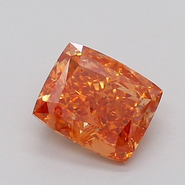 Loose Diamond - CUSHION MODIFIED 1.92ct Fancy Orangey Orange SI1: Loose Diamond - CUSHION MODIFIED 1.92ct Fancy Orangey Orange SI1 Source: This is a real non-mined Diamond that has been grown in a lab Shape: CUSHION MODIFIED Carats: 1.92 Color: Fancy Orangey Orange