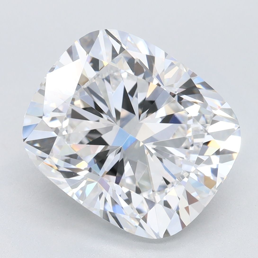 Loose Diamond - CUSHION BRILLIANT 4.35ct D VVS2: Loose Diamond - CUSHION BRILLIANT 4.35ct D VVS2 Source: This is a real non-mined Diamond that has been grown in a lab Shape: CUSHION BRILLIANT Carats: 4.35 Color: D Clarity: VVS2 Certification: GIA Vi