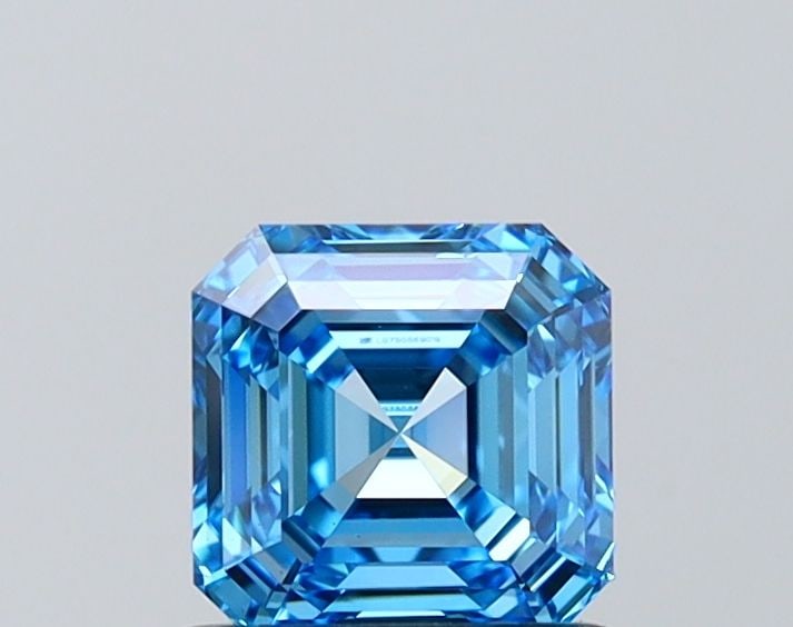 Loose Diamond - ASSCHER 1.04ct Fancy Vivid Blue VVS2: Loose Diamond - ASSCHER 1.04ct Fancy Vivid Blue VVS2 Source: This is a real non-mined Diamond that has been grown in a lab Shape: ASSCHER Carats: 1.04 Color: Fancy Vivid Blue Certification: IGI Video: