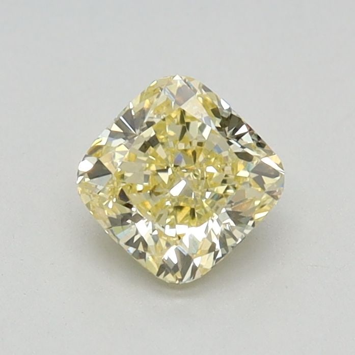 Loose Diamond - CUSHION BRILLIANT 0.5ct Fancy Yellow VS1: Loose Diamond - CUSHION BRILLIANT 0.5ct Fancy Yellow VS1 Source: This is a real non-mined Diamond that has been grown in a lab Shape: CUSHION BRILLIANT Carats: 0.5 Color: Fancy Yellow Certification: I