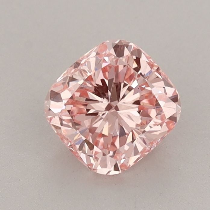Loose Diamond - CUSHION MODIFIED 0.9ct Fancy Vivid Pink VS2: Loose Diamond - CUSHION MODIFIED 0.9ct Fancy Vivid Pink VS2 Source: This is a real non-mined Diamond that has been grown in a lab Shape: CUSHION MODIFIED Carats: 0.9 Color: Fancy Vivid Pink Certificat