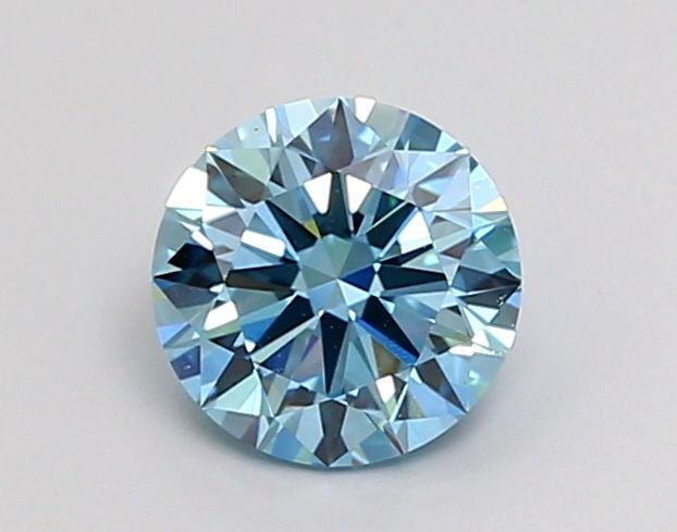 Loose Diamond - ROUND 1.0ct Fancy Vivid Blue VS1: Loose Diamond - ROUND 1.0ct Fancy Vivid Blue VS1 Source: This is a real non-mined Diamond that has been grown in a lab Shape: ROUND Carats: 1.0 Color: Fancy Vivid Blue Certification: IGI Video: