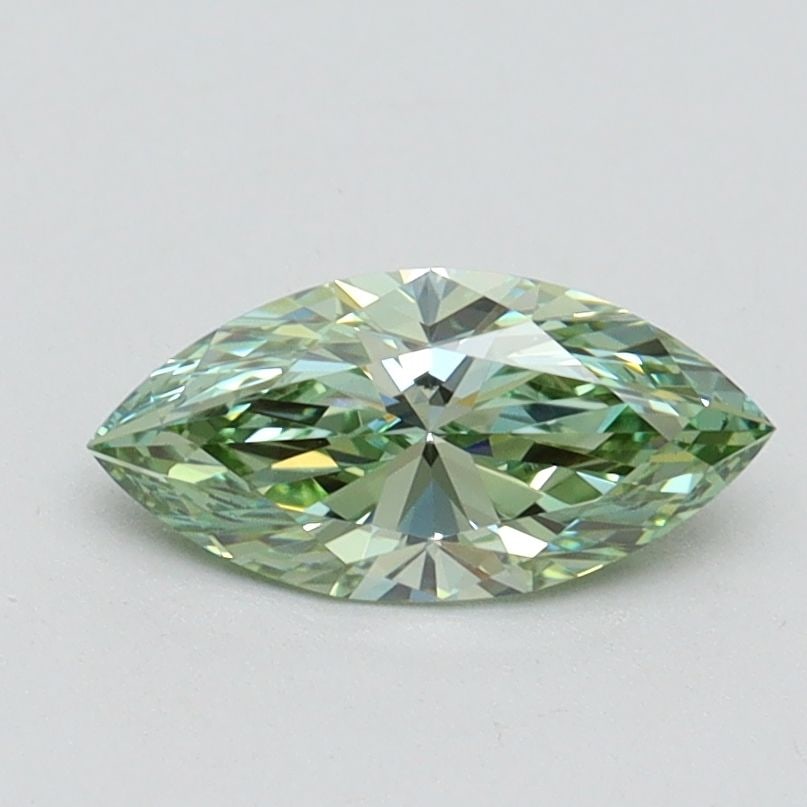 Loose Diamond - MARQUISE 0.7ct Fancy Vivid Green VVS2: Loose Diamond - MARQUISE 0.7ct Fancy Vivid Green VVS2 Source: This is a real non-mined Diamond that has been grown in a lab Shape: MARQUISE Carats: 0.7 Color: Fancy Vivid Green Certification: IGI Vide
